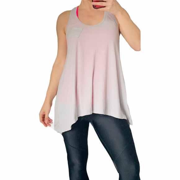 Athleta Cotton Tank Top RacerBack Long Side Yogini - Picture 2 of 15